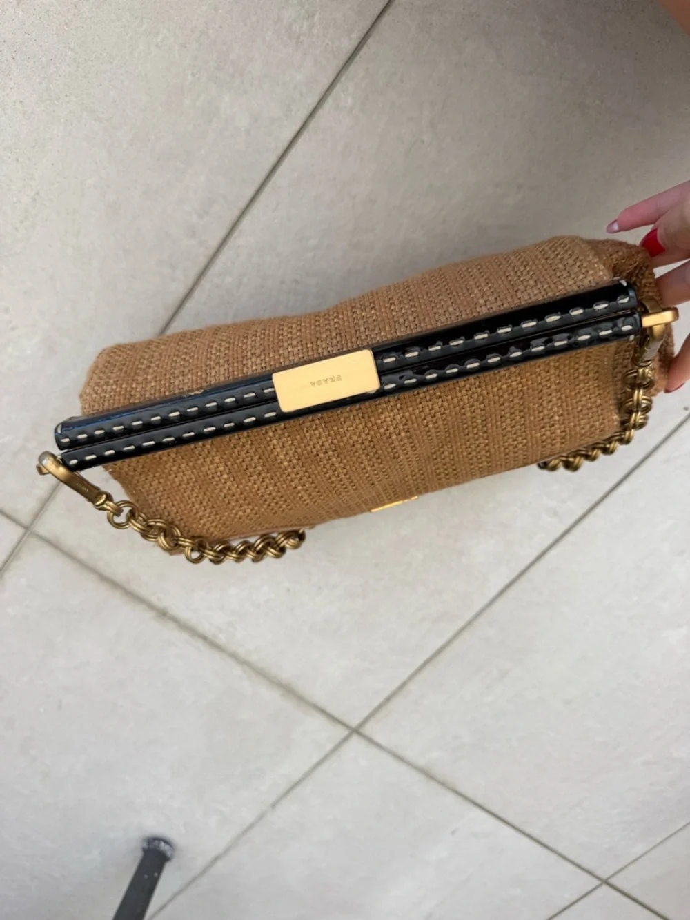 Prada Vintage Woven Shoulder Bag - Picture 2 of 10